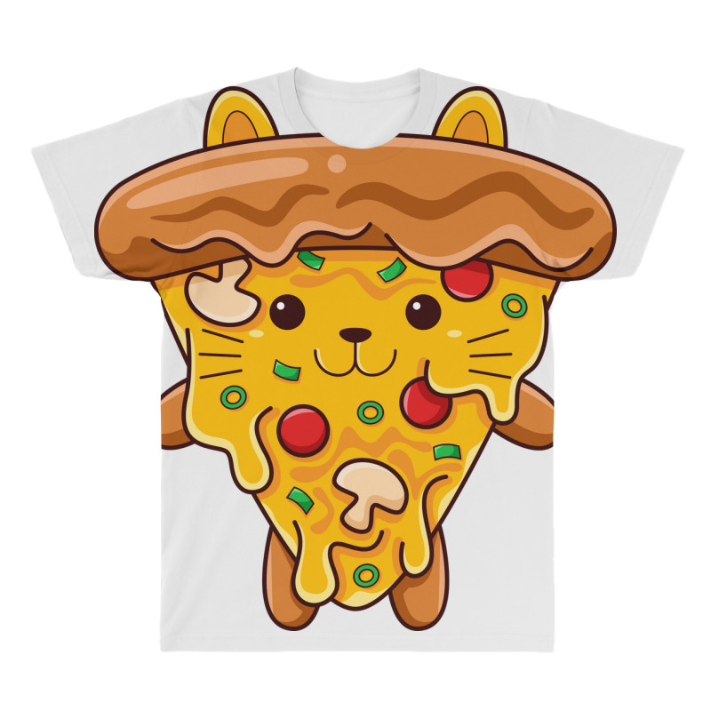 Cat Pizza All Over Men's T-shirt | Artistshot