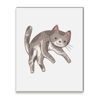 Lazy Cat 02 Metal Print Vertical | Artistshot