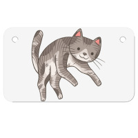 Lazy Cat 02 Motorcycle License Plate | Artistshot
