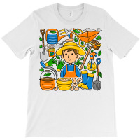 Man Farmer Doodle T-shirt | Artistshot