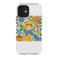 Man Farmer Doodle Iphone 12 Case | Artistshot