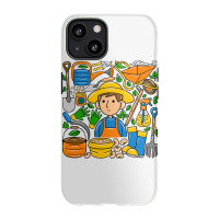 Man Farmer Doodle Iphone 13 Case | Artistshot