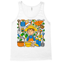 Man Farmer Doodle Tank Top | Artistshot