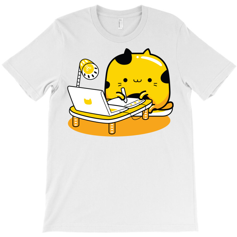 Yellow Cat Illustrator Profession T-shirt | Artistshot
