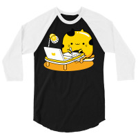 Yellow Cat Illustrator Profession 3/4 Sleeve Shirt | Artistshot