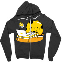Yellow Cat Illustrator Profession Zipper Hoodie | Artistshot