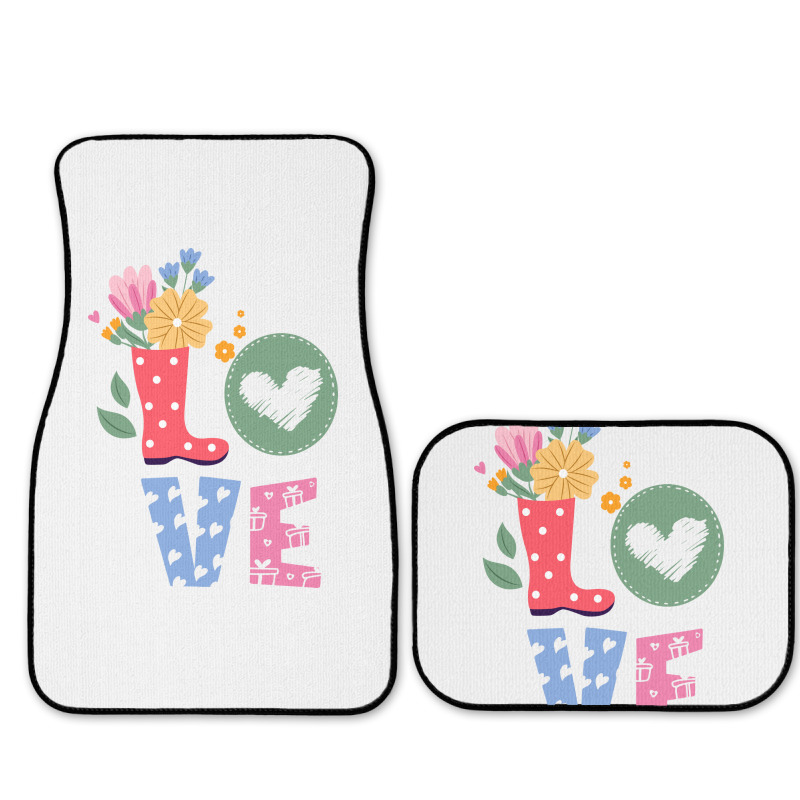 Love Spring,flowers,rain,love Full Set Car Mats | Artistshot