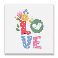 Love Spring,flowers,rain,love Metal Print Square | Artistshot