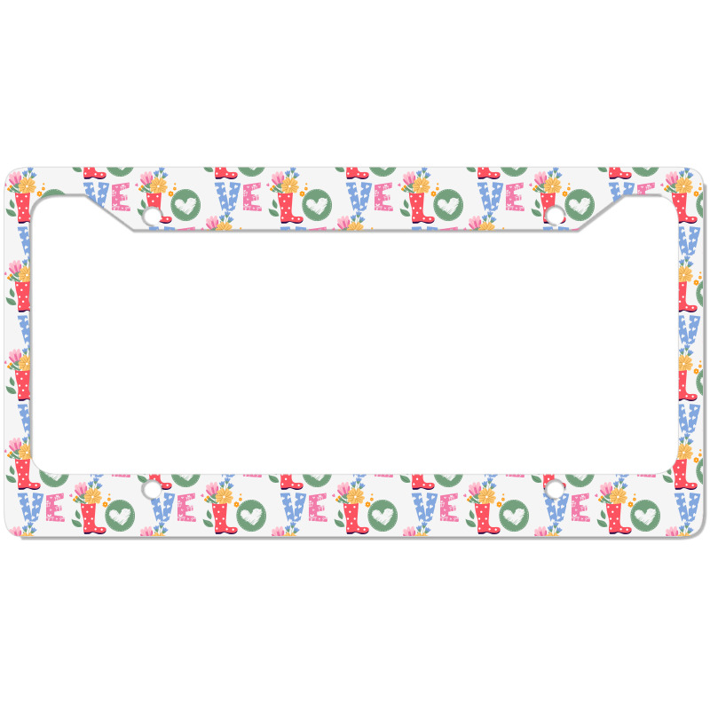 Love Spring,flowers,rain,love License Plate Frame | Artistshot