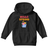 Hello Spring,rain,flowers Youth Hoodie | Artistshot