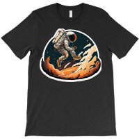 Astronaut Jump In Surreal Worlds T-shirt | Artistshot