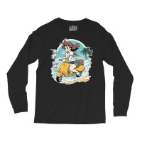 Anime Girl Riding Scooter Long Sleeve Shirts | Artistshot