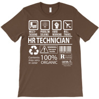 Hr Technician T  Multitasking Certified Job Gift I T-shirt | Artistshot