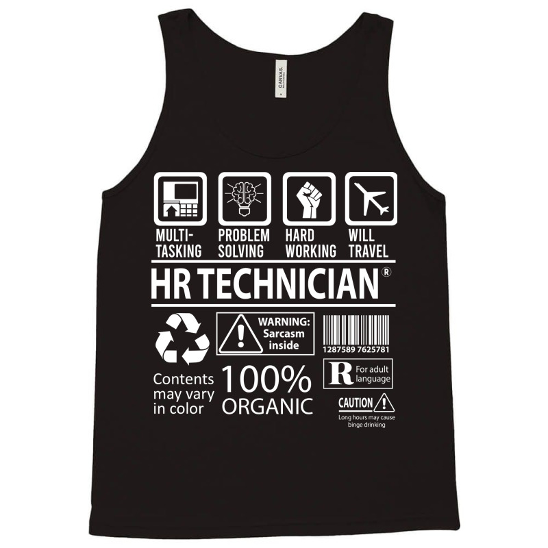 Hr Technician T  Multitasking Certified Job Gift I Tank Top | Artistshot