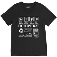 Hr Technician T  Multitasking Certified Job Gift I V-neck Tee | Artistshot