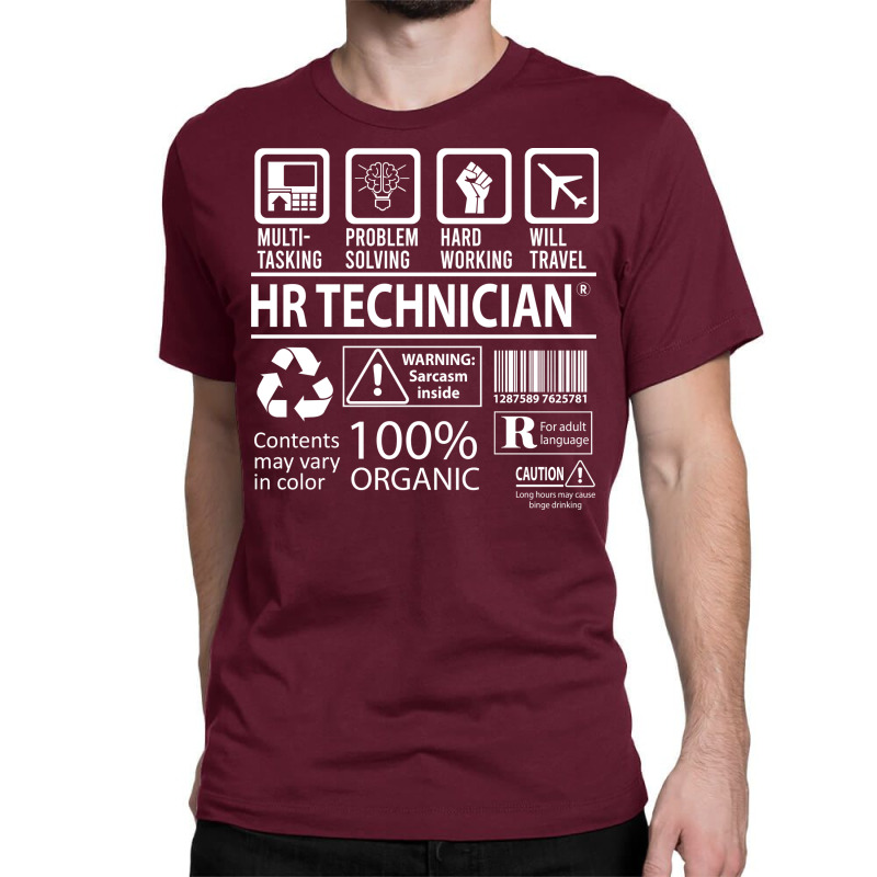 Hr Technician T  Multitasking Certified Job Gift I Classic T-shirt | Artistshot