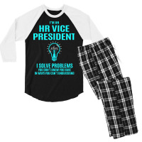 Hr Vice President I Solve Problems Men's 3/4 Sleeve Pajama Set | Artistshot