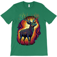 Deer Surrealistic Vibrant Color 80s T-shirt | Artistshot