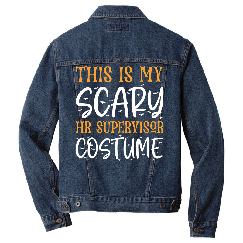 This Is My Scary Hr Supervisor Costume Green Men Denim Jacket by alcidagosn | Artistshot