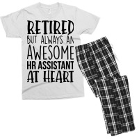 Retired But Always An Awesome Hr Assistant At Hear Men's T-shirt Pajama Set | Artistshot