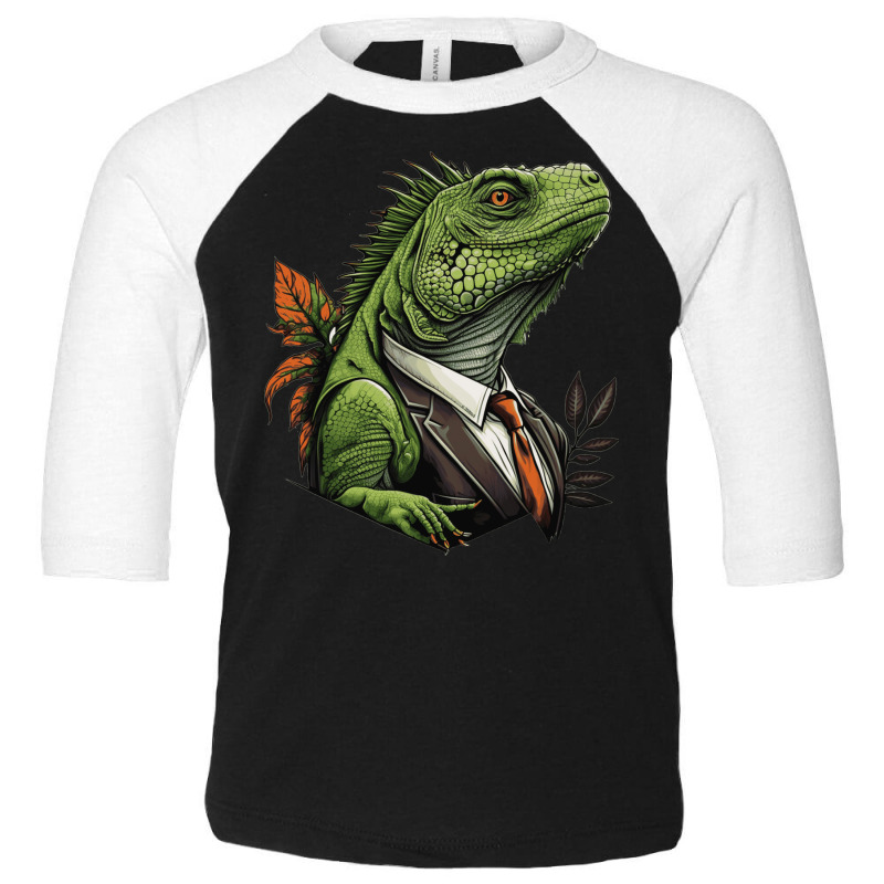 Iguana Master Angry Toddler 3/4 Sleeve Tee by YaelWorkman180 | Artistshot