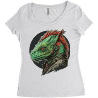 Iguana Master Angry Women's Triblend Scoop T-shirt | Artistshot