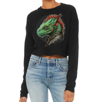 Iguana Master Angry Cropped Sweater | Artistshot