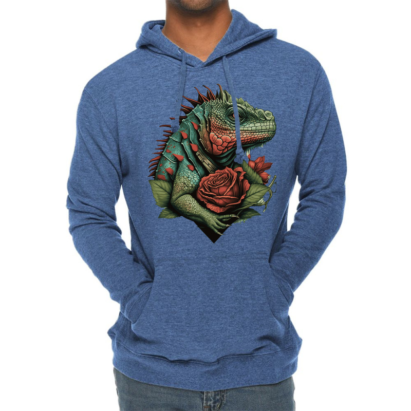 Iguana Valentine Lightweight Hoodie by NissimHouston109 | Artistshot