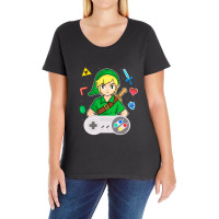 Console Link Ladies Curvy T-shirt | Artistshot