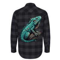 Ocean Sea Water Iguana Flannel Shirt | Artistshot