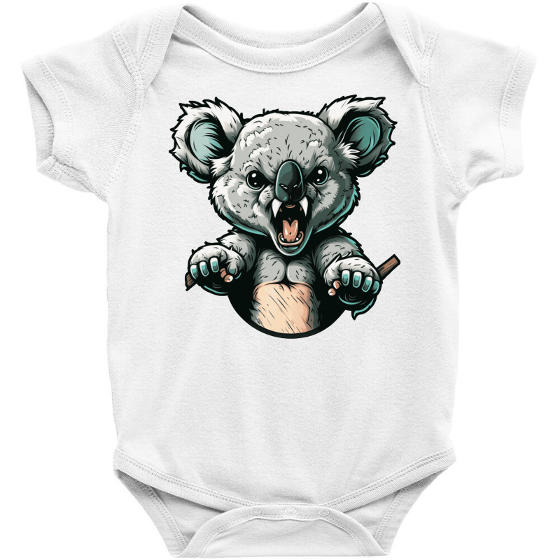 Koala Angry Baby Bodysuit by NissimHouston109 | Artistshot