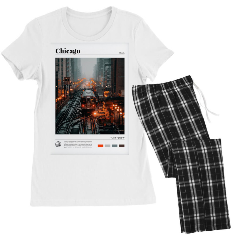 Chicago Night Women's Pajamas Set by kamisalona | Artistshot