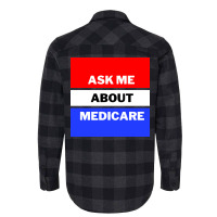 Ask Me About Medicare 80s (1) Flannel Shirt | Artistshot