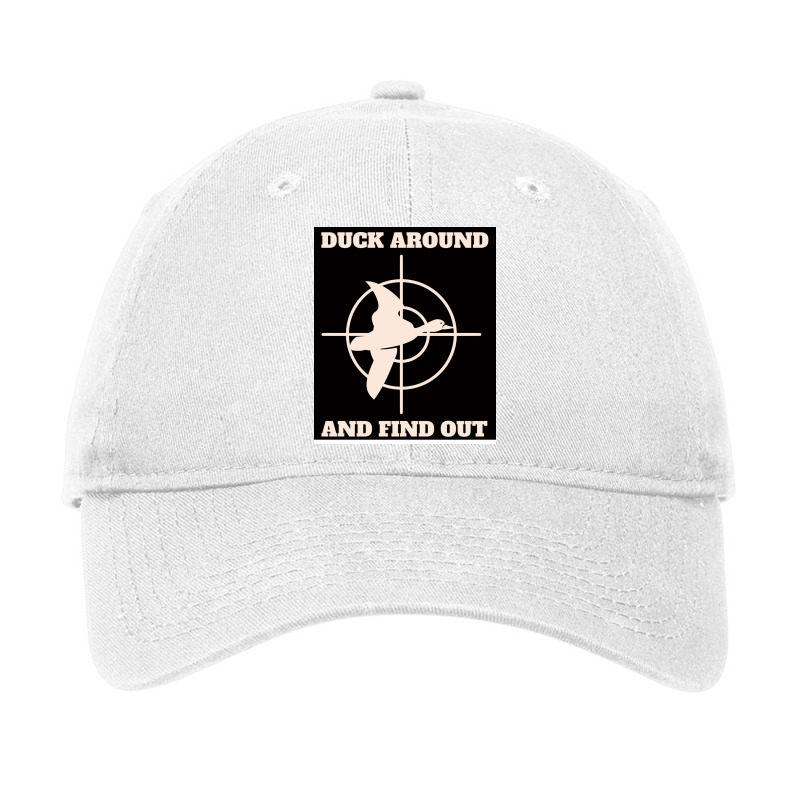 Duck Around And Find Out Aesthetic Adjustable Cap | Artistshot