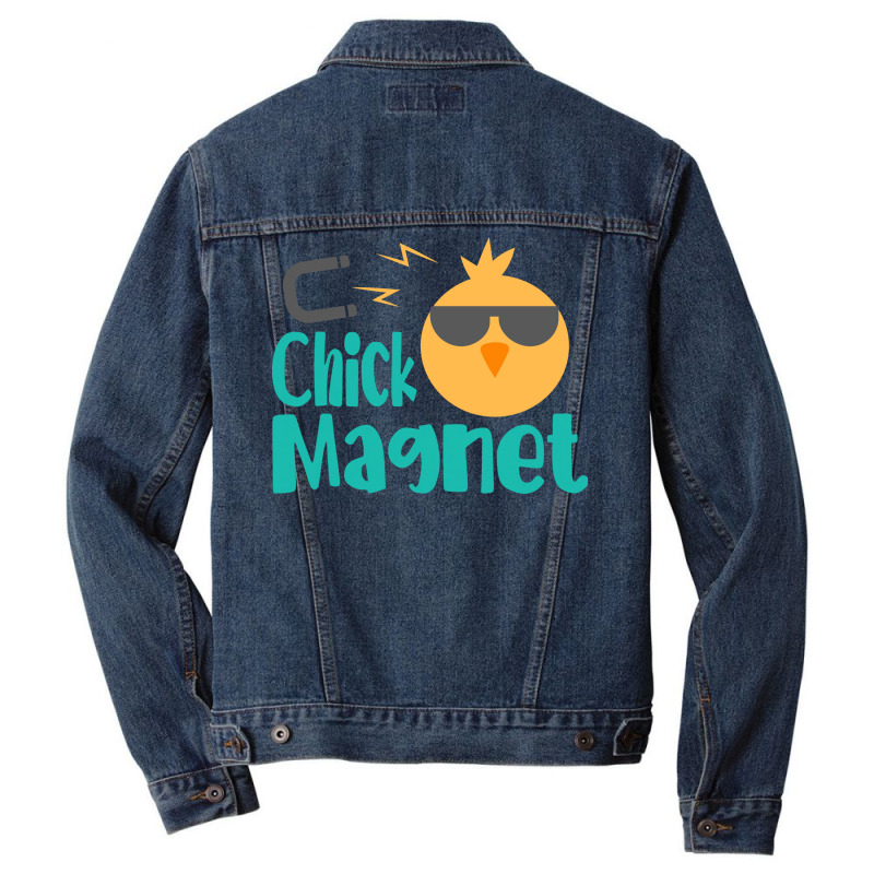 Easter Kids Men Toddler Boy Chick Magnet Cute Men Denim Jacket | Artistshot