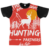 Father Daughter Hunting Partners Hipster Graphic T-shirt | Artistshot