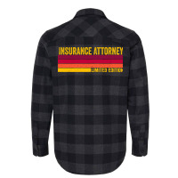 Insurance Attorney 80s Retro Vintage Limited Editi Flannel Shirt | Artistshot