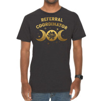 Referral Coordinator Boho Moon Wild Rose Golden De Vintage T-shirt | Artistshot