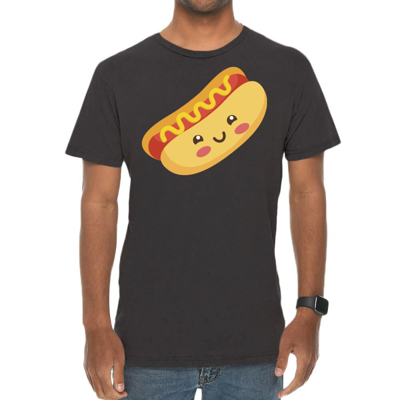 Cute Kawaii Hot Dog Girl Vintage T-shirt | Artistshot