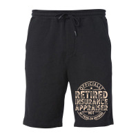 Retired Insurance Appraiser Music (1) Fleece Short | Artistshot