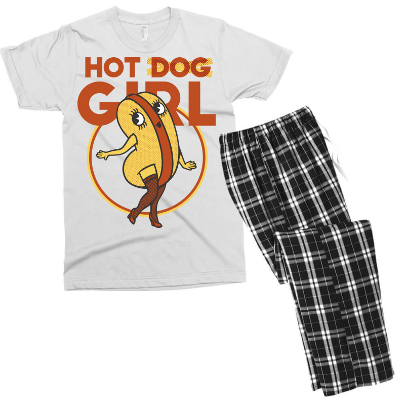 Hot Dog Girl Gift Men's T-shirt Pajama Set | Artistshot