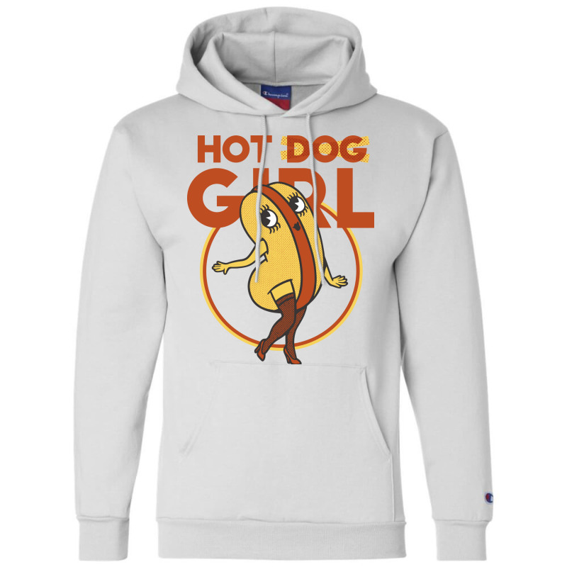 Hot Dog Girl Gift Champion Hoodie | Artistshot