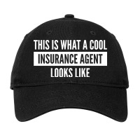 This Is What A Cool Insurance Agent Looks Like 70s Adjustable Cap | Artistshot