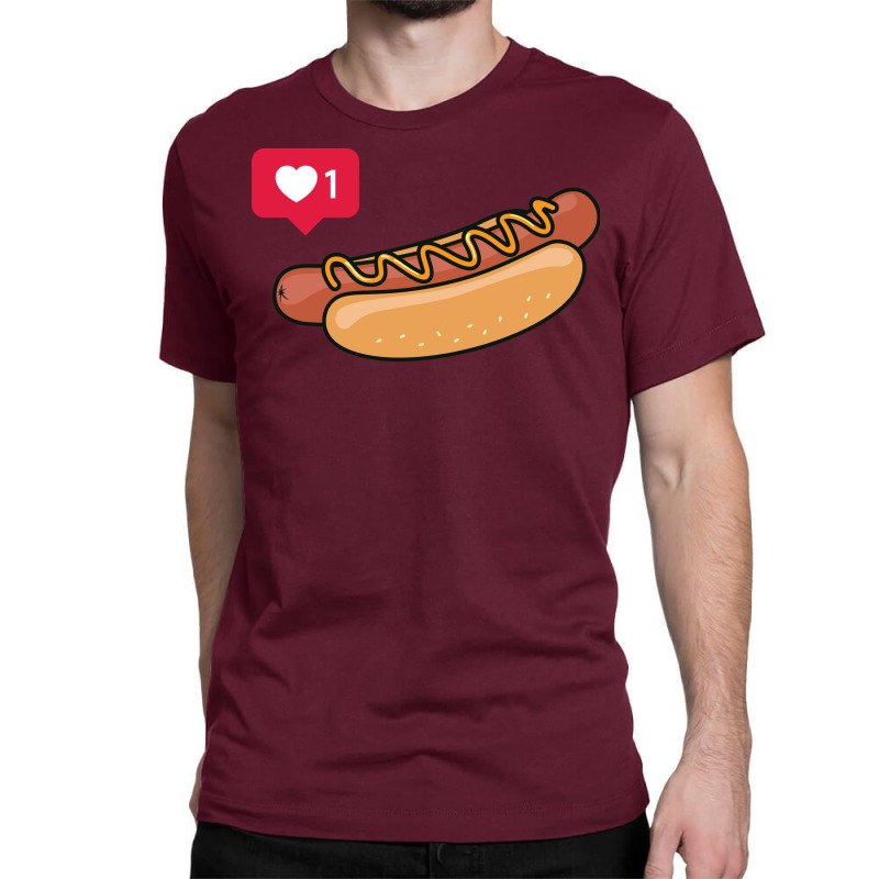 Hot Dogs Is Love Green Classic T-shirt | Artistshot