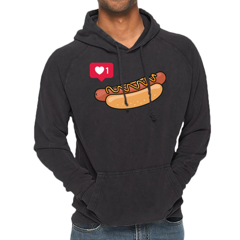 Hot Dogs Is Love Green Vintage Hoodie | Artistshot