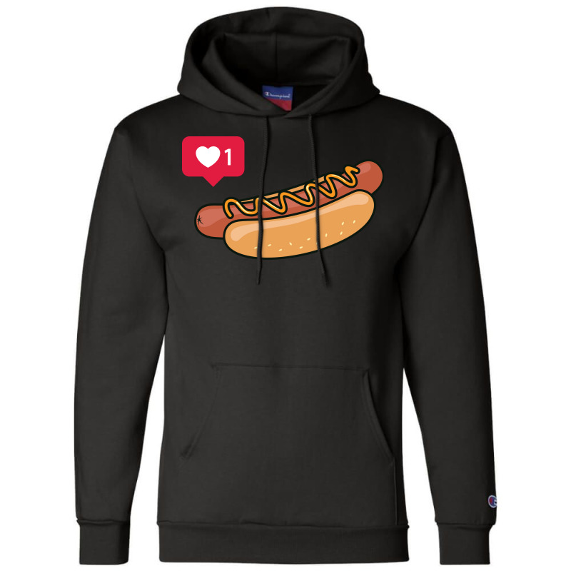 Hot Dogs Is Love Green Champion Hoodie | Artistshot