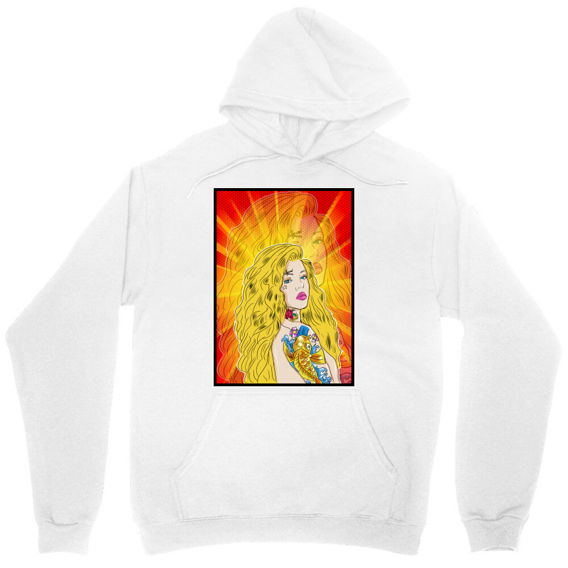 Hollywood Star Girl Yellow Unisex Hoodie | Artistshot