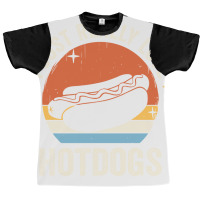 I Just Really Love Hotdogs 80s Retro Vintage Sunse Graphic T-shirt | Artistshot