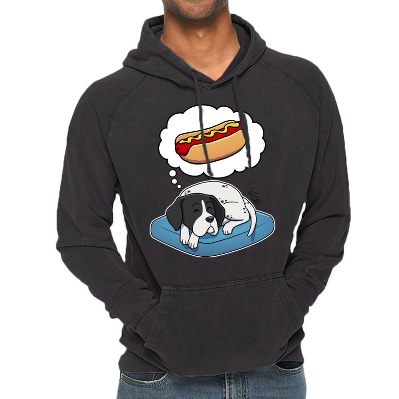 English Pointer Dreaming About Hotdogs Stars Vintage Hoodie | Artistshot