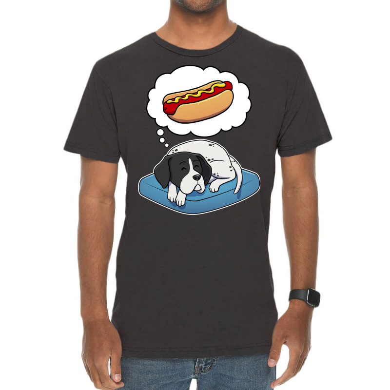 English Pointer Dreaming About Hotdogs Stars Vintage T-shirt | Artistshot